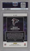 Bijan Robinson from the 2023 Panini Origins set graded by PSA and given an overall grade of 9.