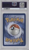 Eevee from the 2025 Pokemon SV set featuring a Prismatic Evolutions Elite Trainer Box parallel graded by PSA and given an overall grade of 9.