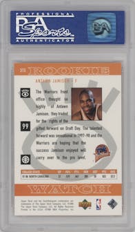 Antawn Jamison from the 1998-99 Upper Deck  set graded by PSA and given an overall grade of 9.