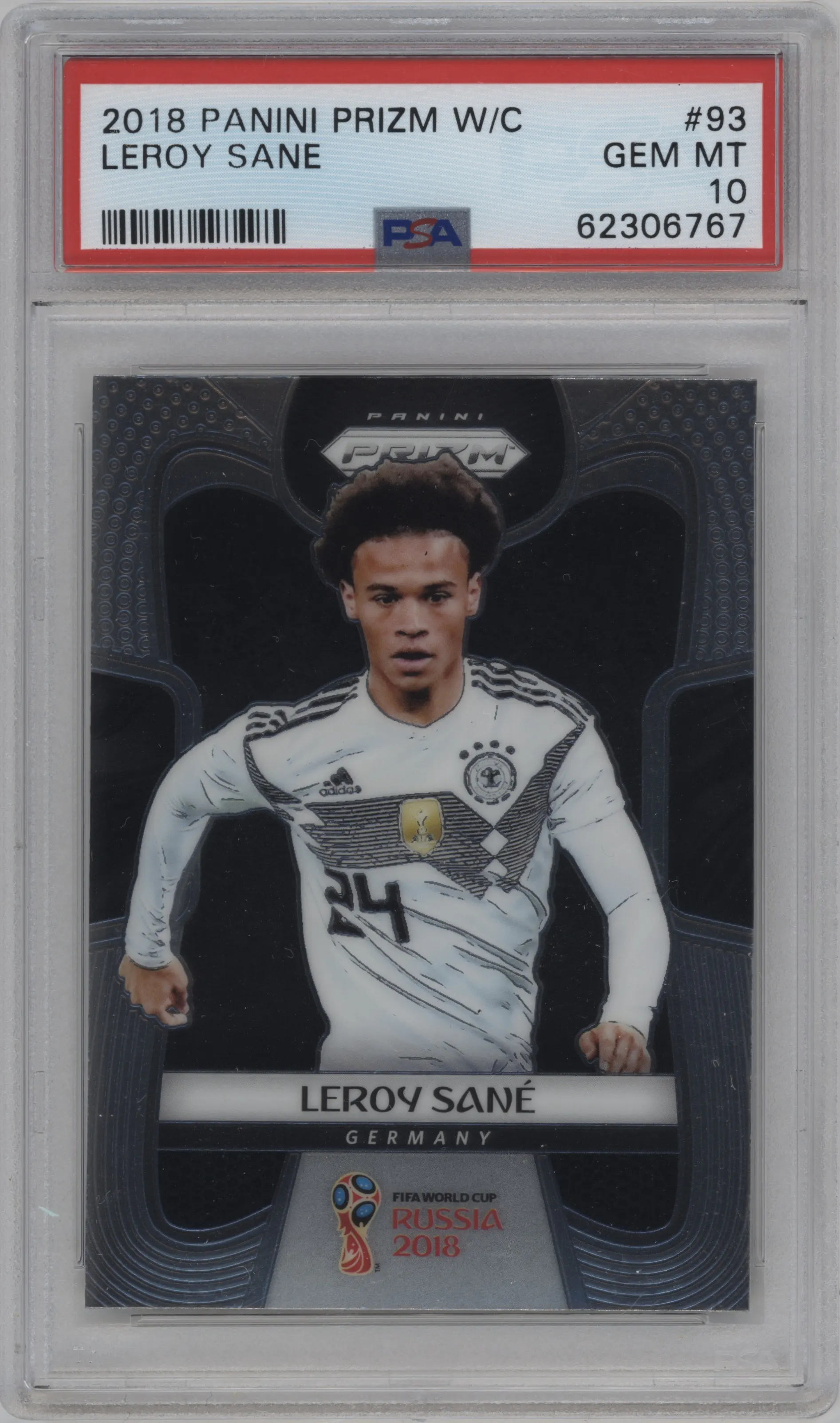2018 Panini Prizm World Cup Leroy Sane PSA 10