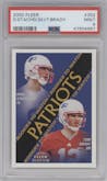 Dave Stachelski/Tom Brady from the 2000 Fleer Tradition set graded by PSA and given an overall grade of 9.