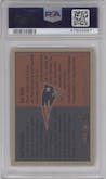 Dave Stachelski/Tom Brady from the 2000 Fleer Tradition set graded by PSA and given an overall grade of 9.