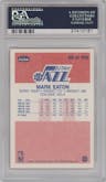 Mark Eaton from the 1986-87 Fleer set graded by PSA and given an overall grade of 8.