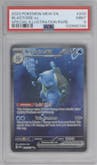 Blastoise ex from the 2023 Pokemon SV set graded by PSA and given an overall grade of 9.