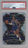 Jordan Poole from the 2019-20 Panini Select set featuring a Scope parallel graded by PSA and given an overall grade of 10.