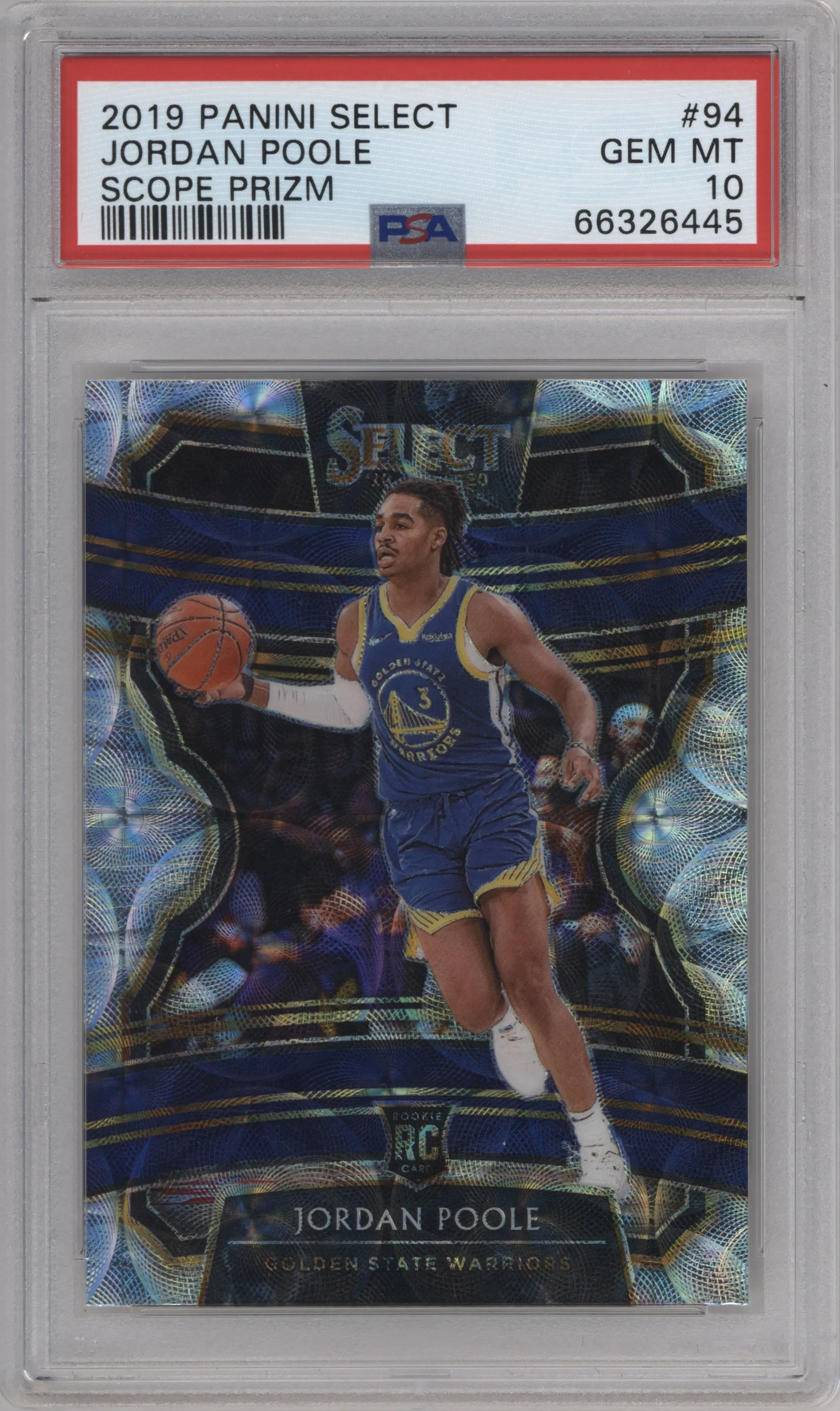 2019 Panini Select Jordan Poole Scope PSA 10