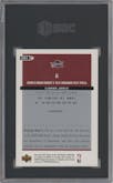 LeBron James from the 2003 Upper Deck MVP set graded by SGC and given an overall grade of 9.5.