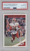 Patrick Mahomes II from the 2018 Panini Donruss set graded by PSA and given an overall grade of 10.