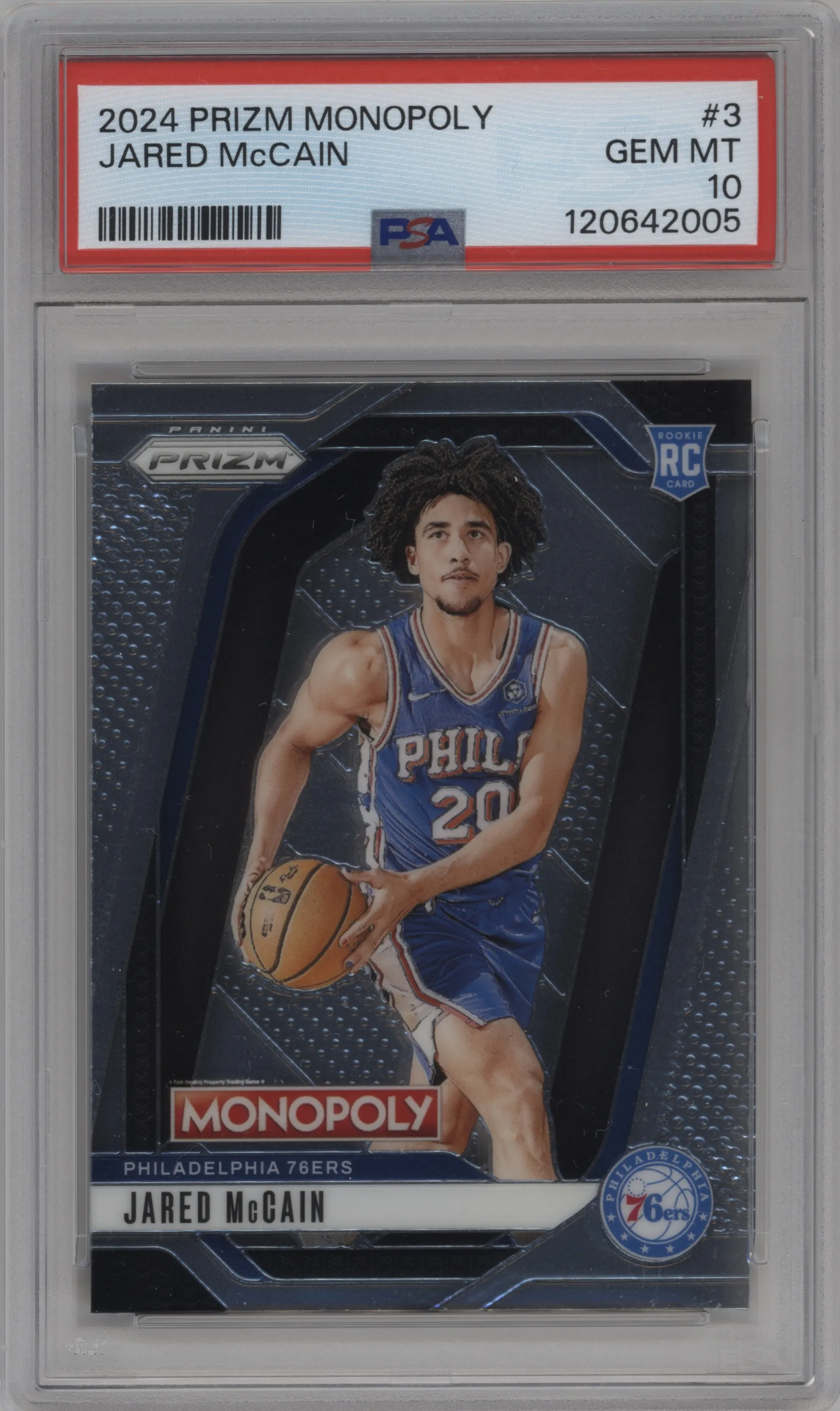 2024 Panini Prizm Monopoly Jared McCain PSA 10