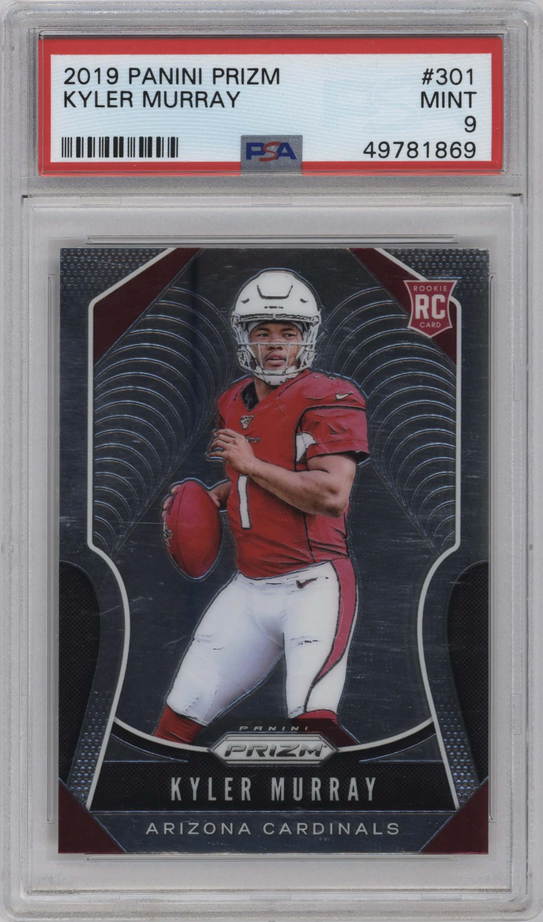 2019 Panini Prizm Kyler Murray #301 PSA 9