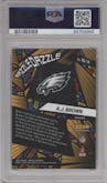 A.J. Brown from the 2023 Panini Mosaic set graded by PSA and given an overall grade of 10.