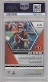 Joe Burrow from the 2020 Panini Mosaic set featuring a Pink Camo parallel graded by PSA and given an overall grade of 10.