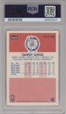 Danny Ainge from the 1986-87 Fleer set graded by PSA and given an overall grade of 8.