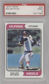 Nolan Ryan from the 1974 Topps set graded by PSA and given an overall grade of 9.