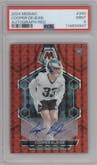 Cooper DeJean from the 2024 Panini Mosaic set featuring a Red Mosaic parallel graded by PSA and given an overall grade of 9.