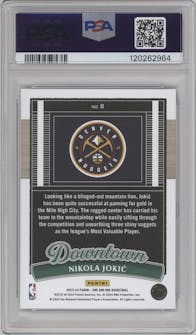 Nikola Jokic from the 2023-24 Panini One and One set graded by PSA and given an overall grade of 10.