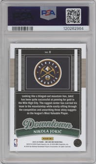 Nikola Jokic from the 2023-24 Panini One and One set graded by PSA and given an overall grade of 10.