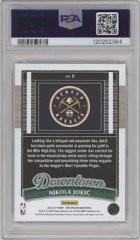 Nikola Jokic from the 2023-24 Panini One and One set graded by PSA and given an overall grade of 10.