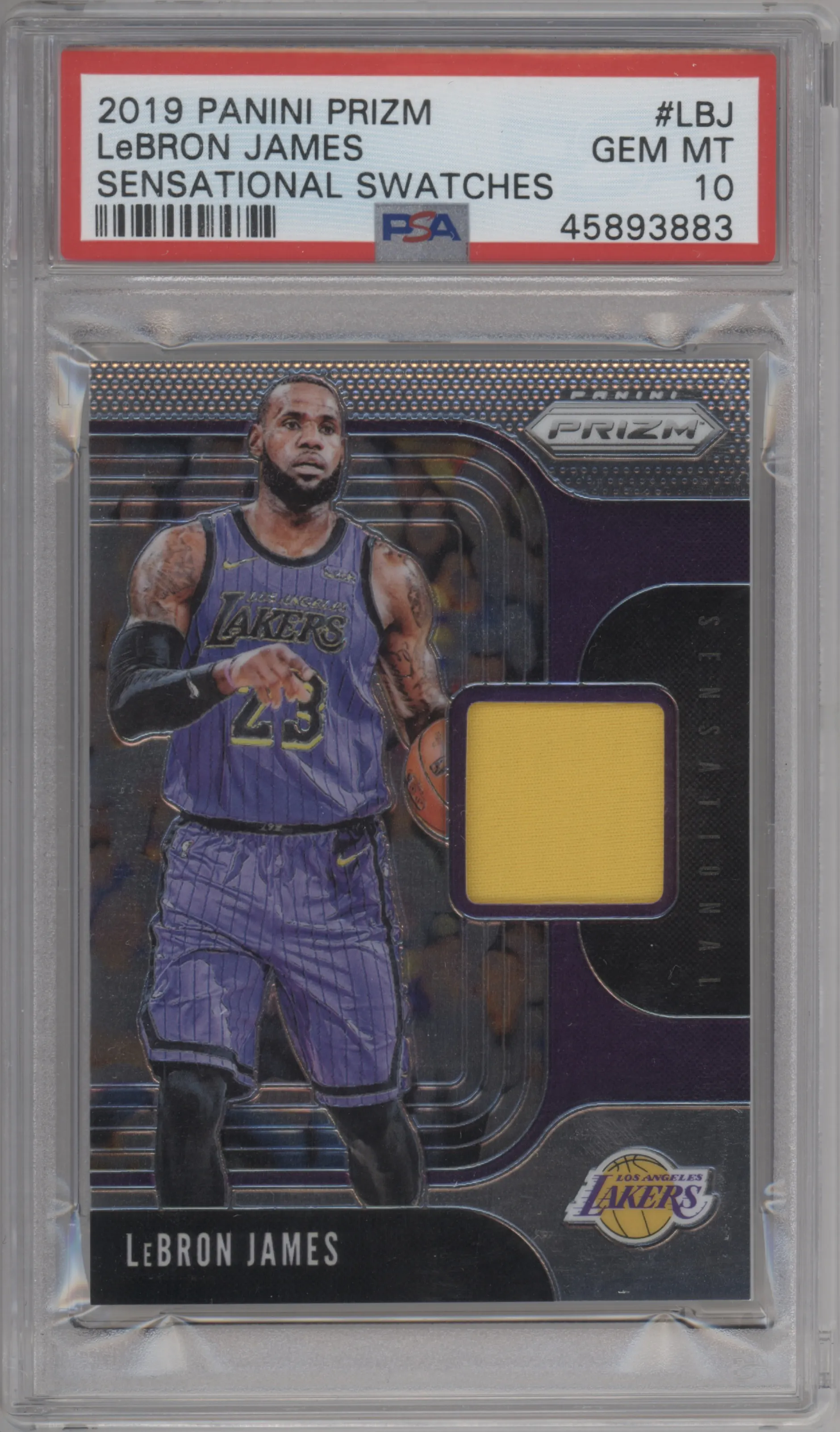 2019 Panini Prizm Sen.Swch. LeBron James #SS-LBJ PSA 10
