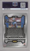 Jahmyr Gibbs from the 2023 Panini Prizm set featuring a Orange Prizm parallel graded by PSA and given an overall grade of 10.