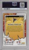 Michael Penix Jr. from the 2024 Donruss set graded by PSA and given an overall grade of 10.