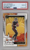 Michael Penix Jr. from the 2024 Donruss set graded by PSA and given an overall grade of 10.