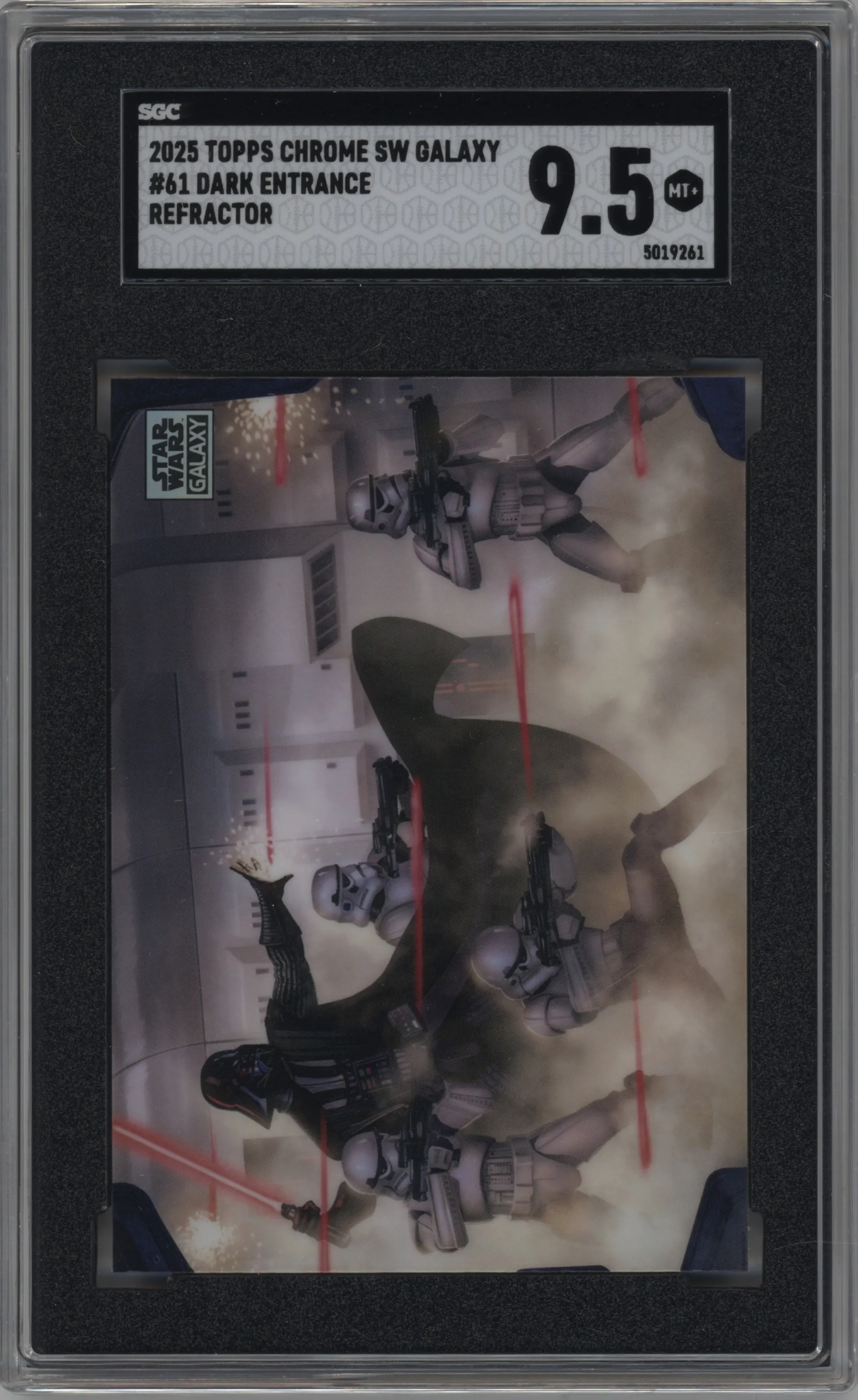 2025 Topps Chrome Star Wars Galaxy Dark Entrance Refractor SGC 9.5