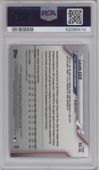 Gavin Lux from the 2020 Topps Chrome set graded by PSA and given an overall grade of 10.