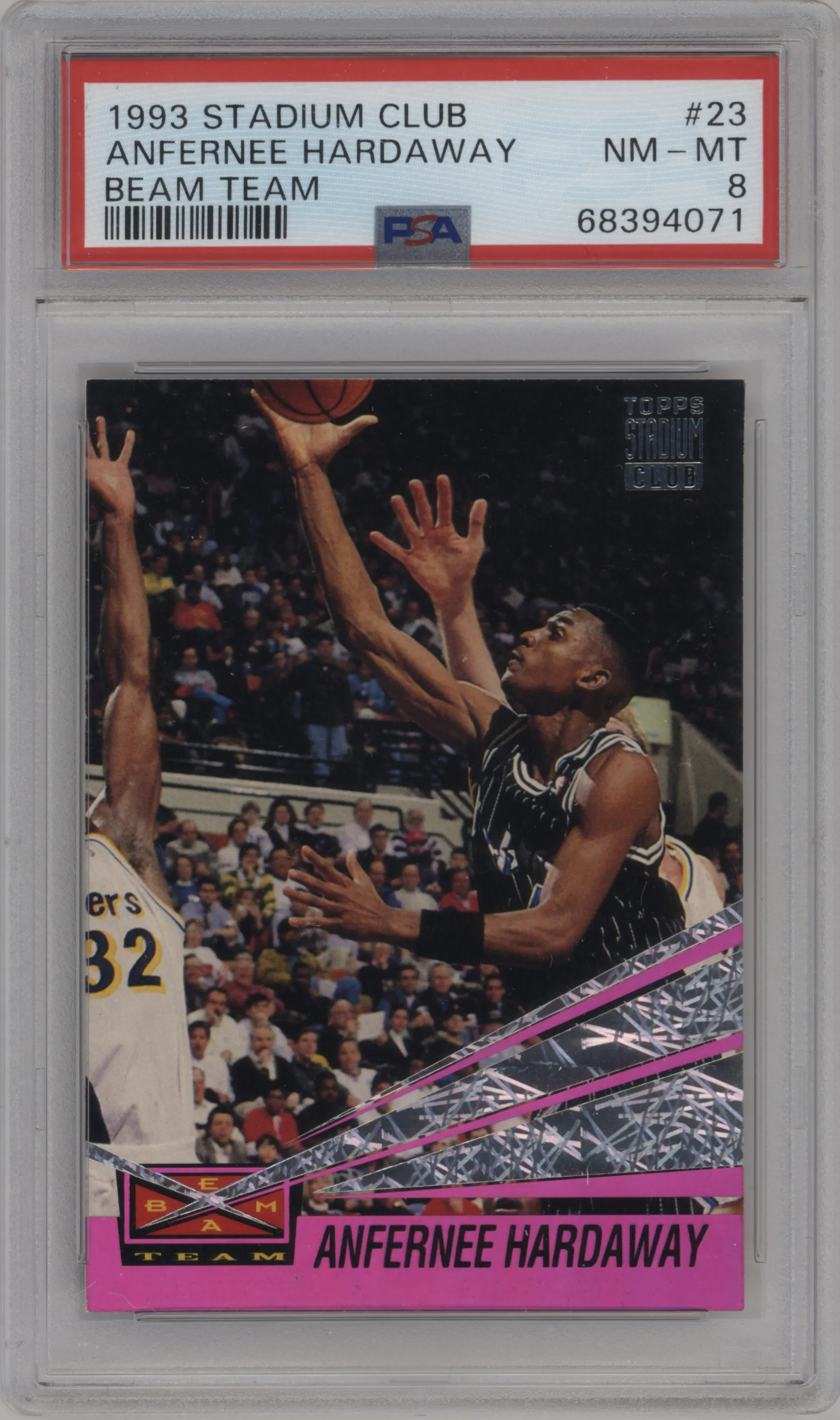 1993 Topps Stadium Club Beam Team Anfernee Hardaway #23 PSA 8