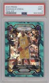 Shaquille O'Neal from the 2023-24 Panini Prizm set featuring a Teal Ice parallel graded by PSA and given an overall grade of 9.