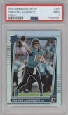 Trevor Lawrence from the 2021 Panini Donruss Optic set featuring a Holo parallel graded by PSA and given an overall grade of 9.