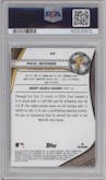 Paul Skenes from the 2024 Bowman's Best set graded by PSA and given an overall grade of 10.