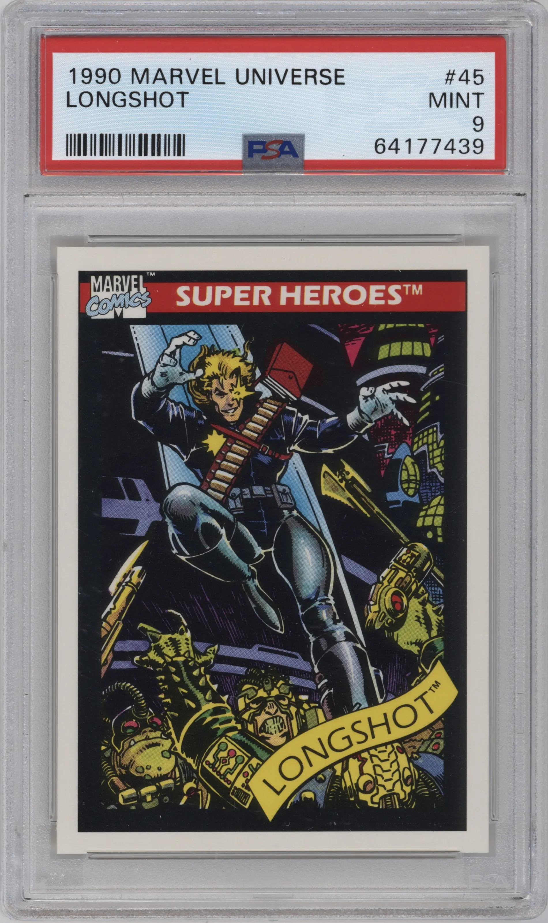 1990 Impel Marvel Universe Longshot PSA 9