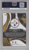 Pat Freiermuth from the 2020 Panini Select set graded by PSA and given an overall grade of 10.