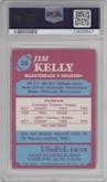 Jim Kelly from the 1984 Topps USFL set graded by PSA and given an overall grade of 4.