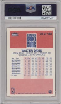 Walter Davis from the 1986-87 Fleer set graded by PSA and given an overall grade of 9.
