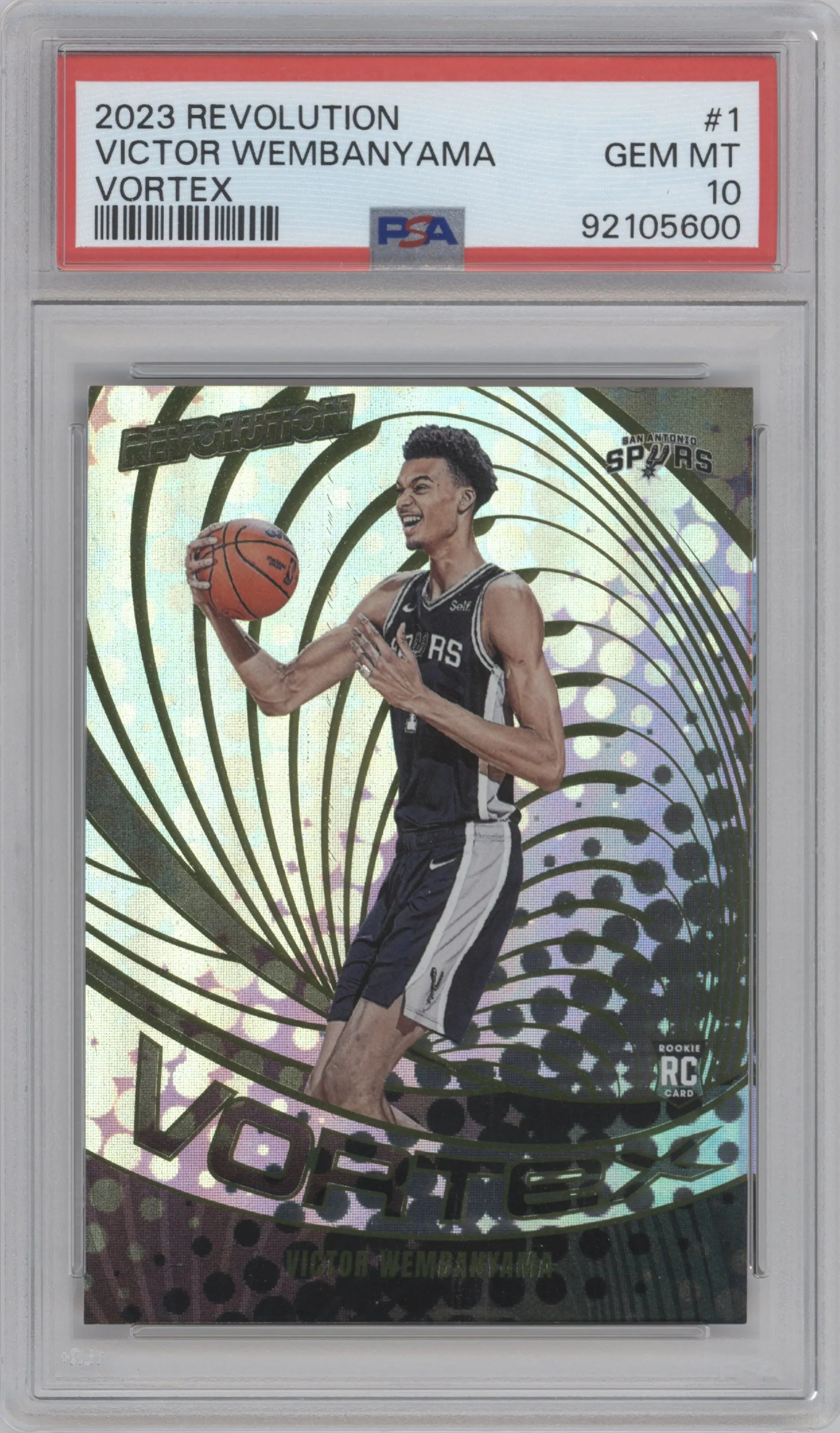 2023 Panini Revolution Vortex Victor Wembanyama #1 PSA 10