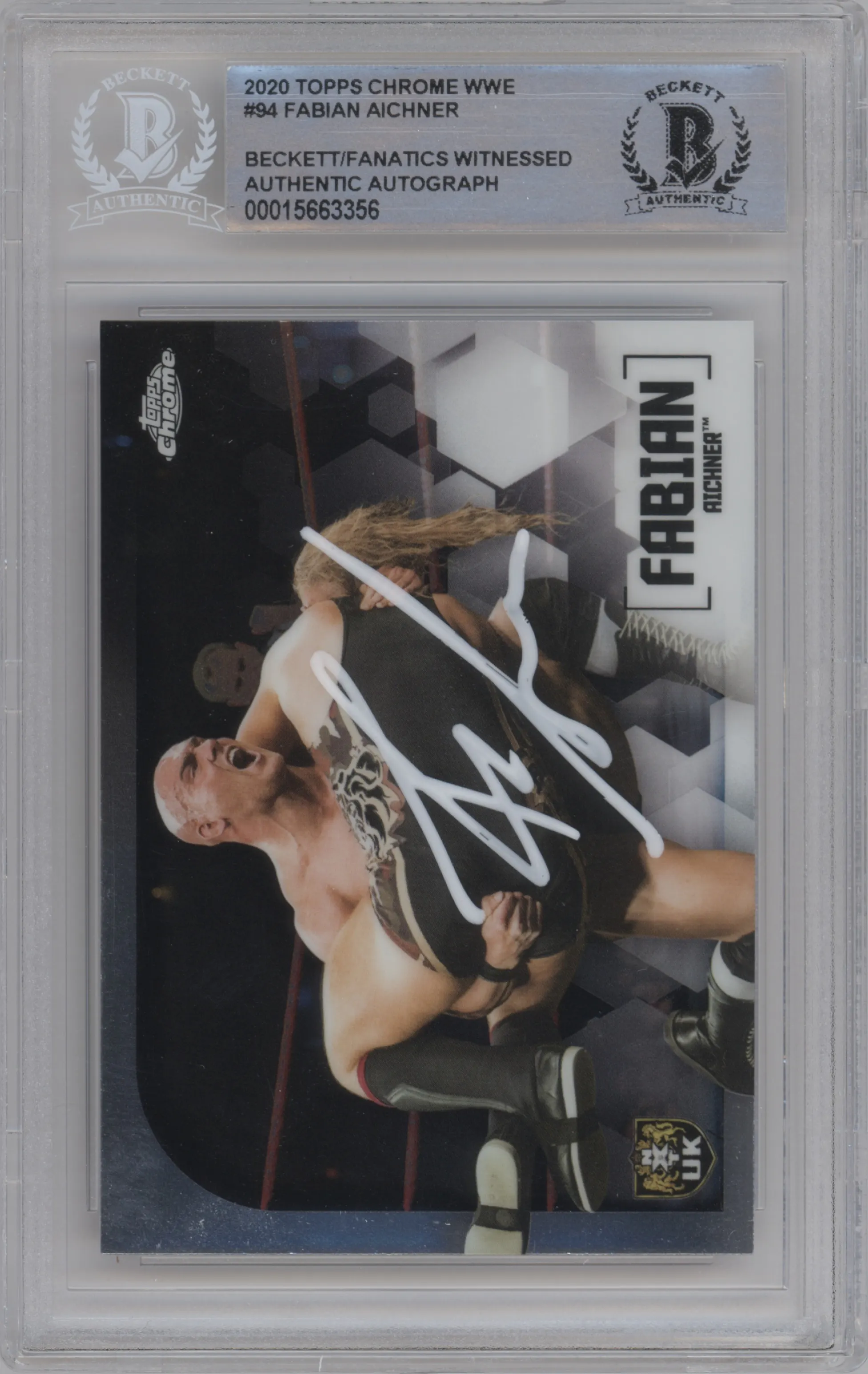 2020 Topps Chrome WWE Fabian Aichner BGS AUTHENTIC BGS