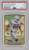 Marvin Harrison from the 1999 Topps Chrome set featuring a Refractor parallel graded by PSA and given an overall grade of 9.