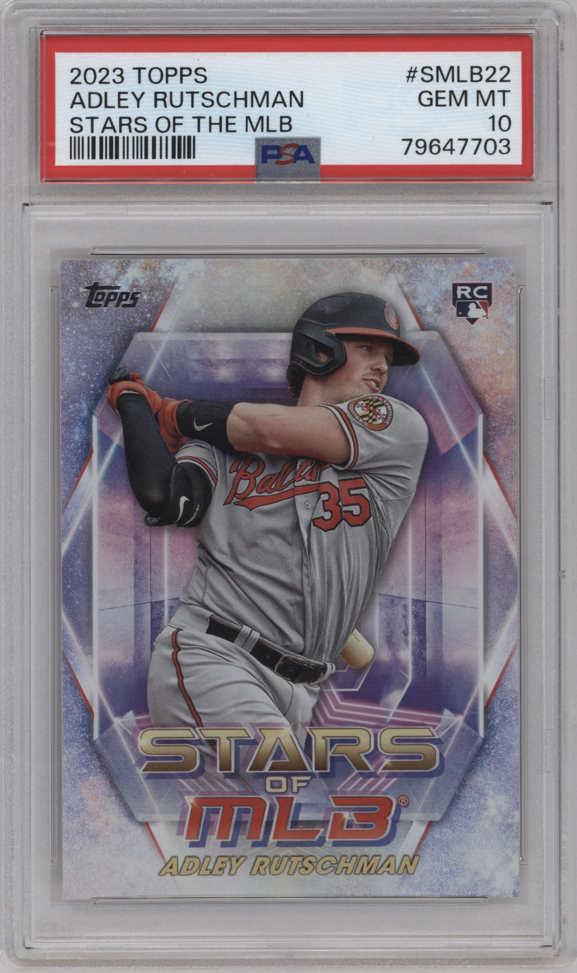 2023 Topps Stars of MLB Adley Rutschman PSA 10