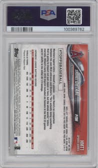 Shohei Ohtani from the 2018 Topps Chrome Update  set graded by PSA and given an overall grade of 9.