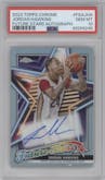Jordan Hawkins from the 2023-24 Topps Chrome set graded by PSA and given an overall grade of 10.