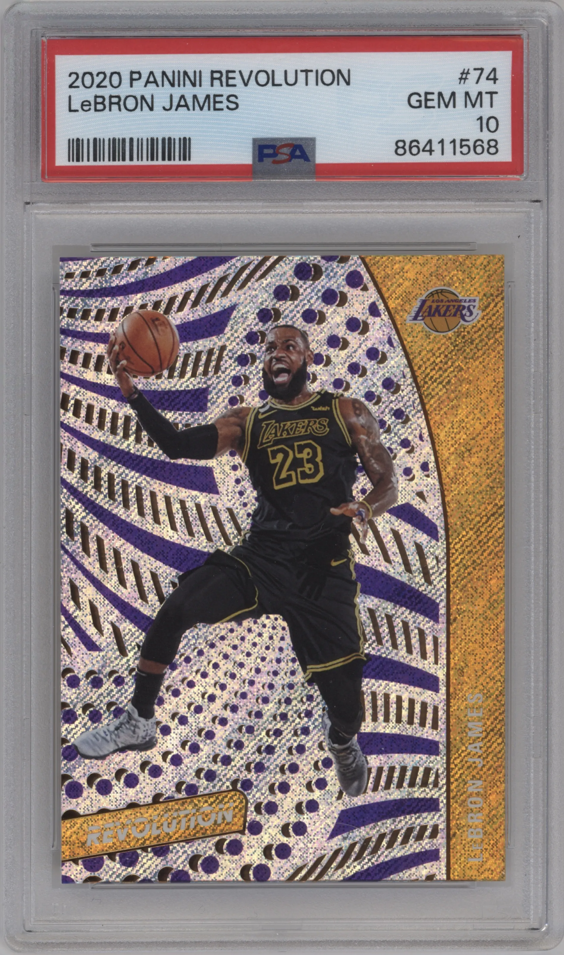 2020 Panini Revolution LeBron James PSA 10