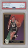 Larry Bird from the 1990-91 SkyBox  set graded by PSA and given an overall grade of 10.
