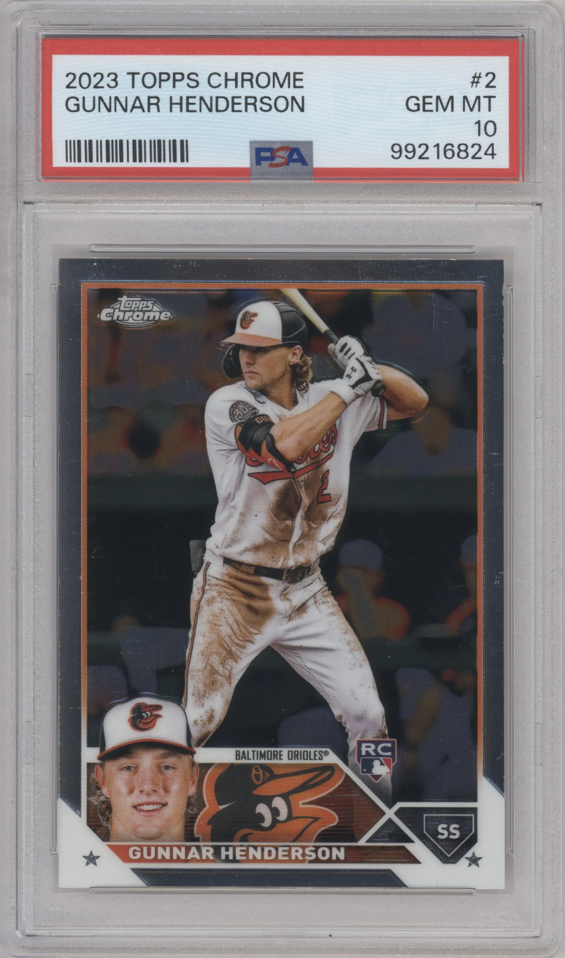 2023 Topps Chrome Gunnar Henderson PSA 10