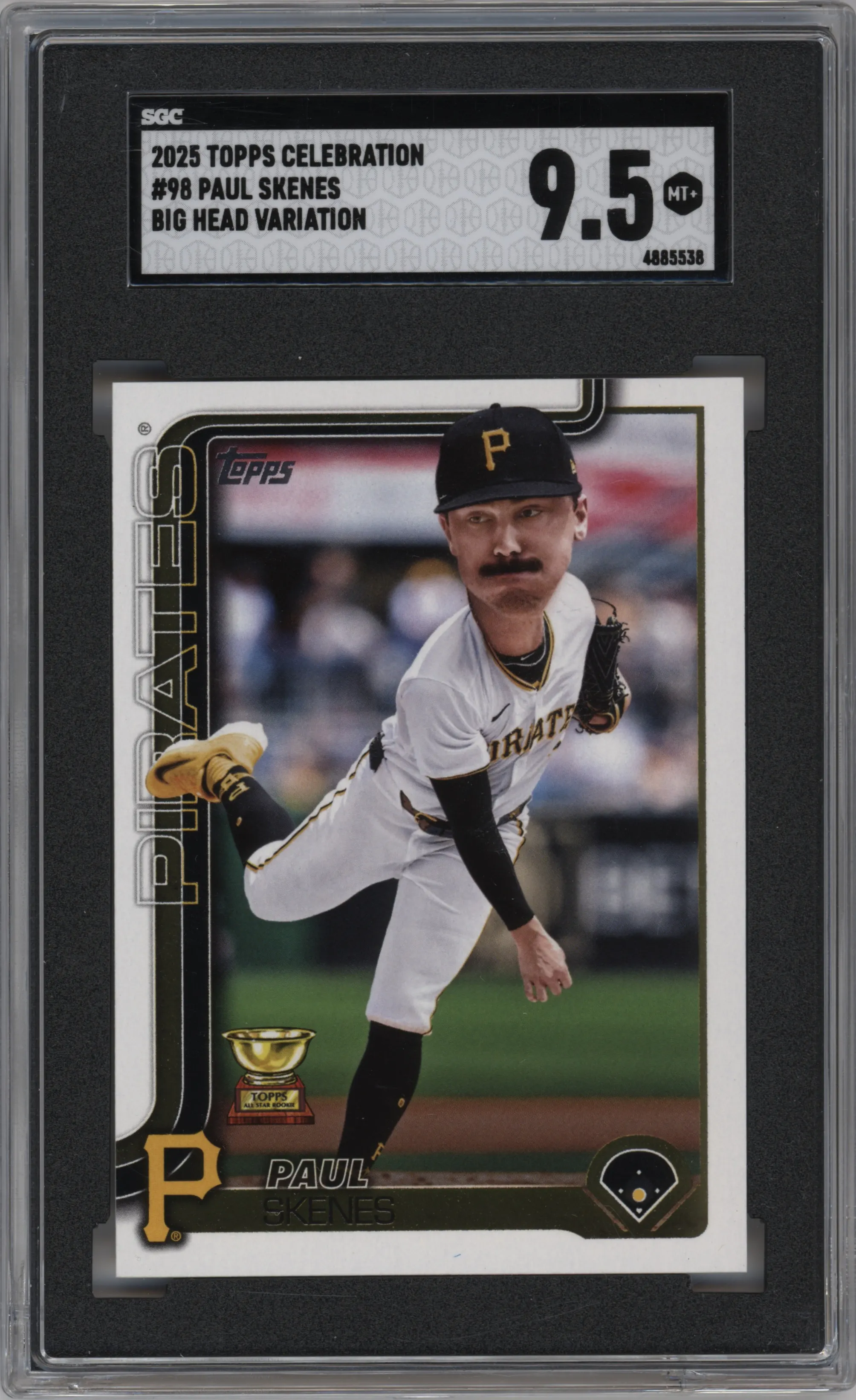 2025 Topps Big Head Var. Paul Skenes #98 SGC 9.5