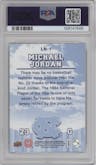 Michael Jordan from the 2010-11 Upper Deck North Carolina Tar Heels set graded by PSA and given an overall grade of 10.