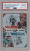 Joe Burrow/Tua Tagovailoa from the 2020 Panini Contenders Optic set graded by PSA and given an overall grade of 10.