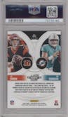 Joe Burrow/Tua Tagovailoa from the 2020 Panini Contenders Optic set graded by PSA and given an overall grade of 10.