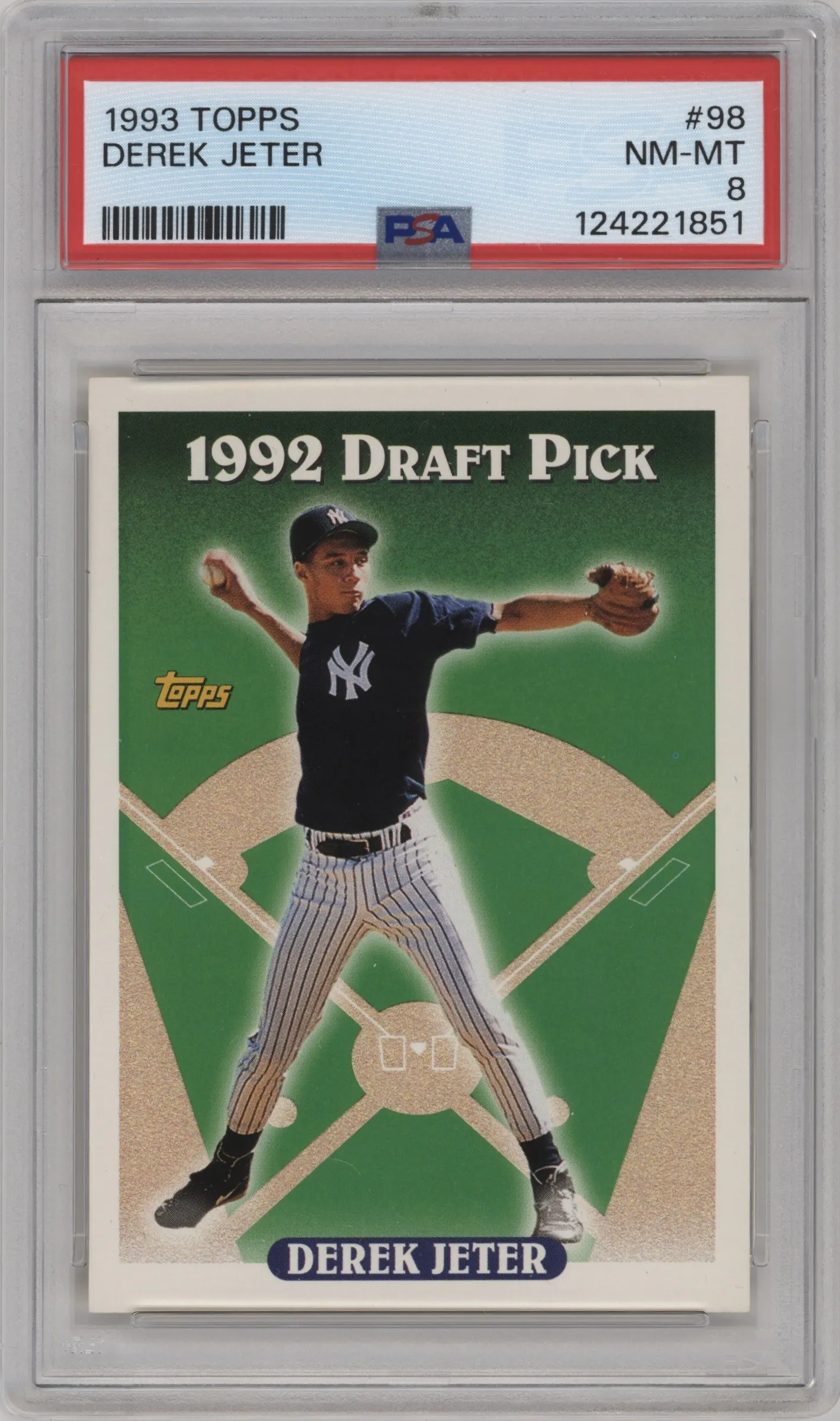 1993 Topps Derek Jeter PSA 8